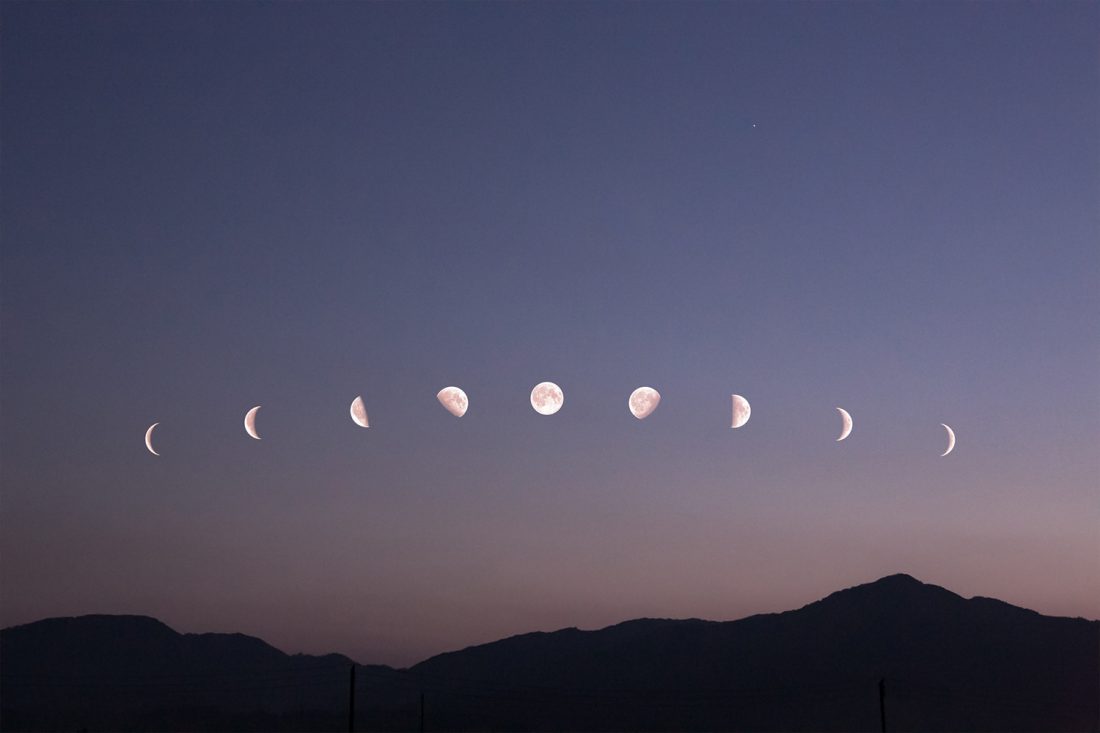 "magic artistic moon landscape photo"