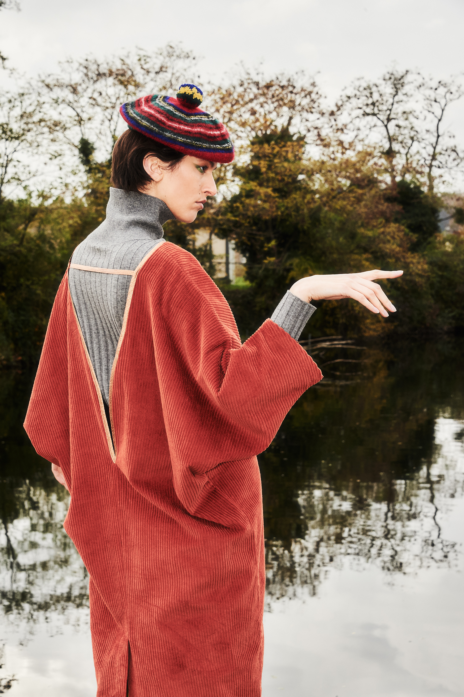 "one girl photo fashion story winter in nature"