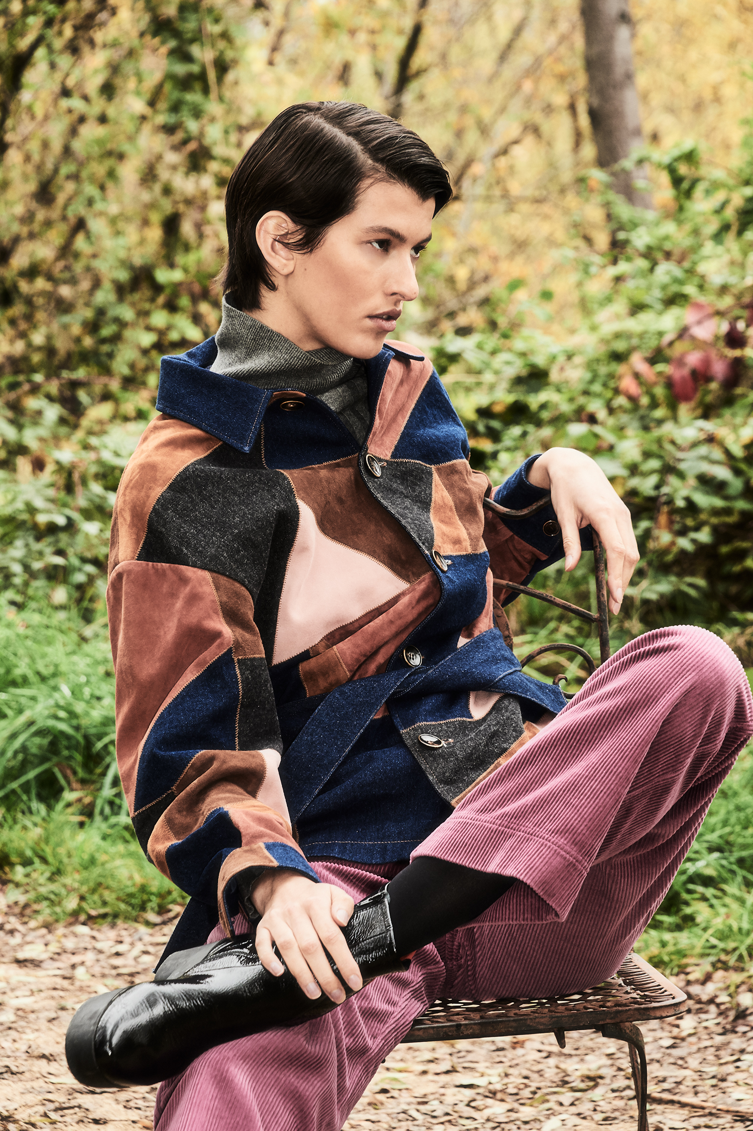 "one girl photo fashion story winter in nature"