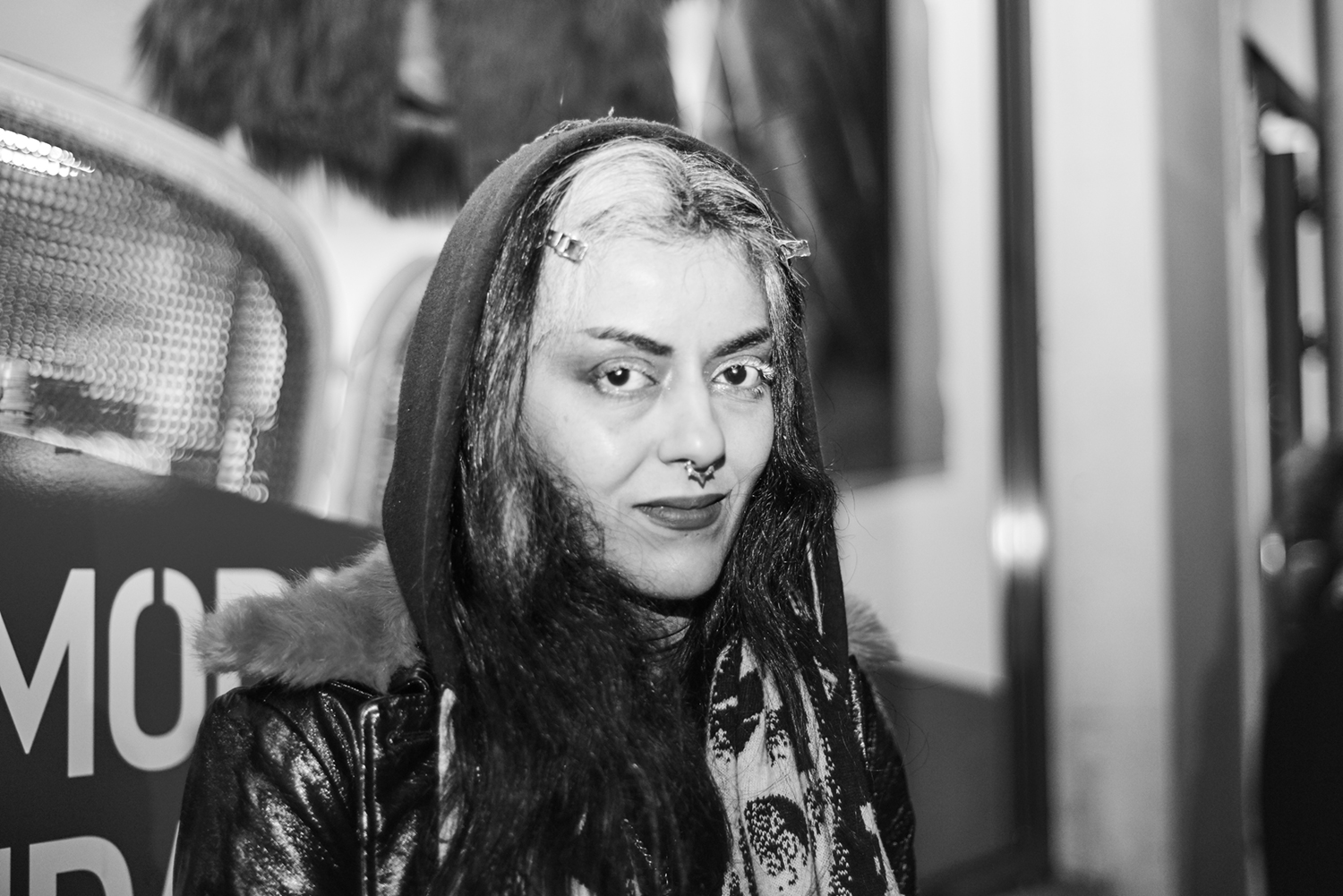 "Gothic girl Paris Black and white"