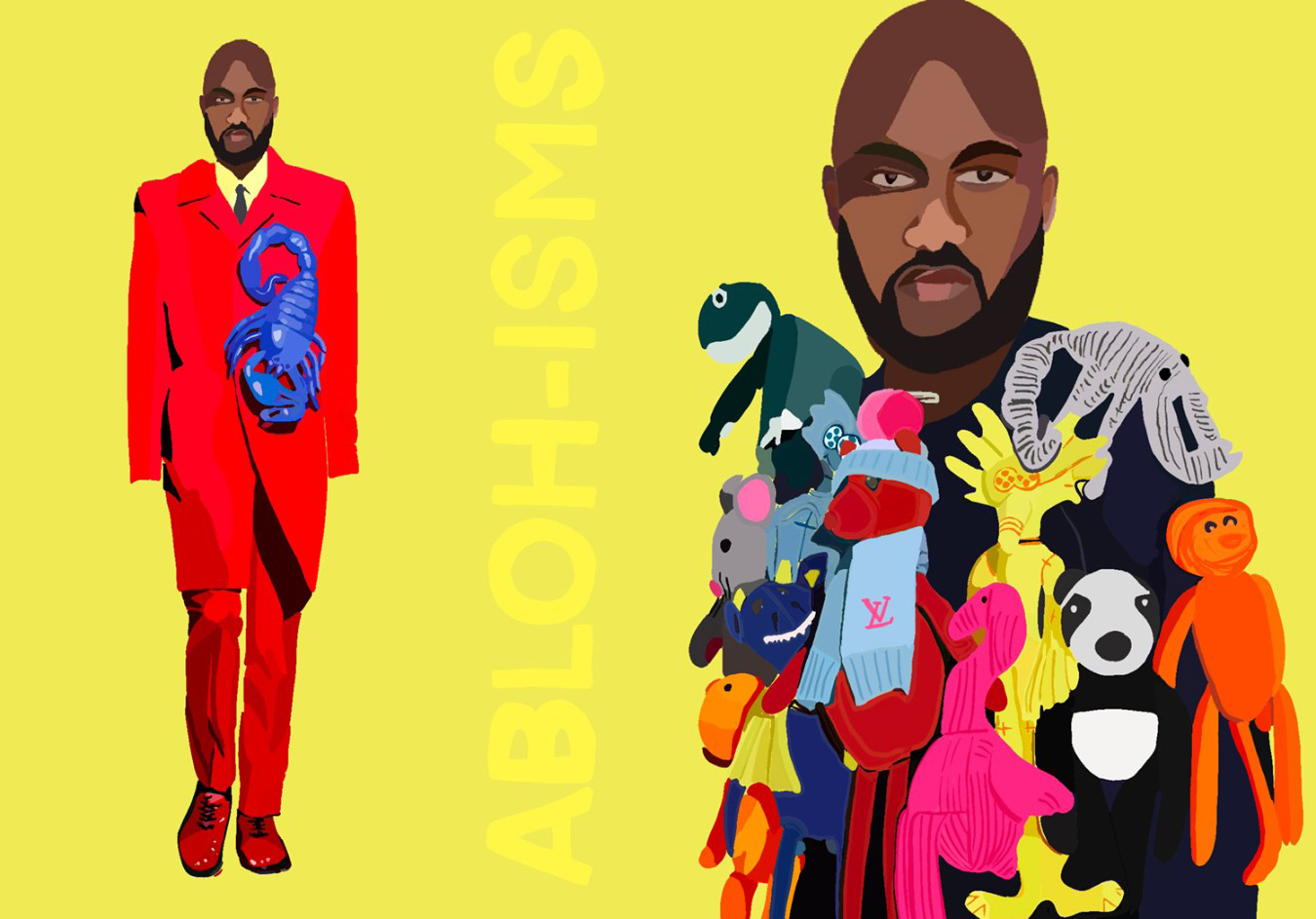 "Virgil Abloh illustrations" ablohve illustrated by louis folly08