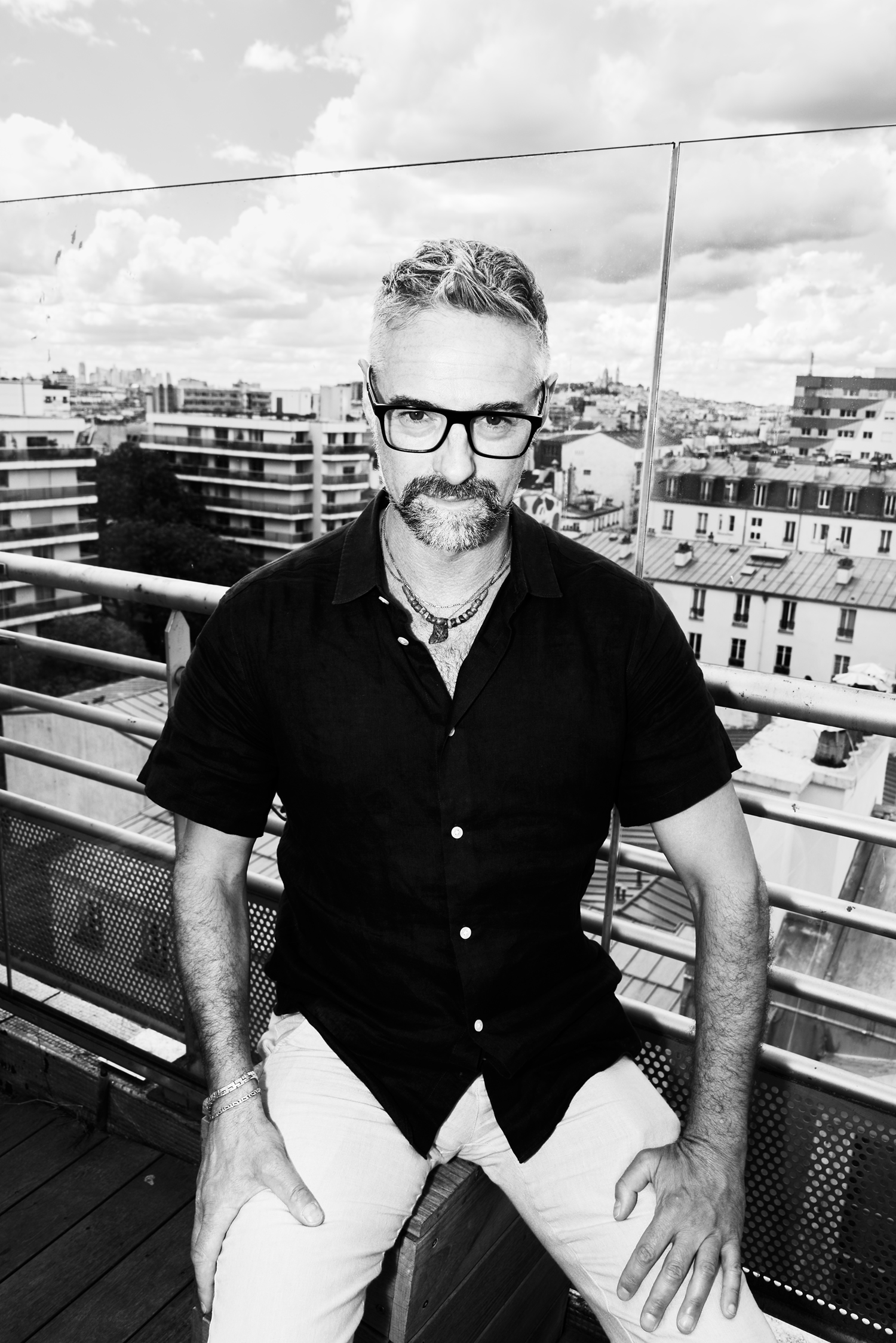 "Portrait marco antonio photographed by sara ghazi tabatabai Paris on rooftop"
