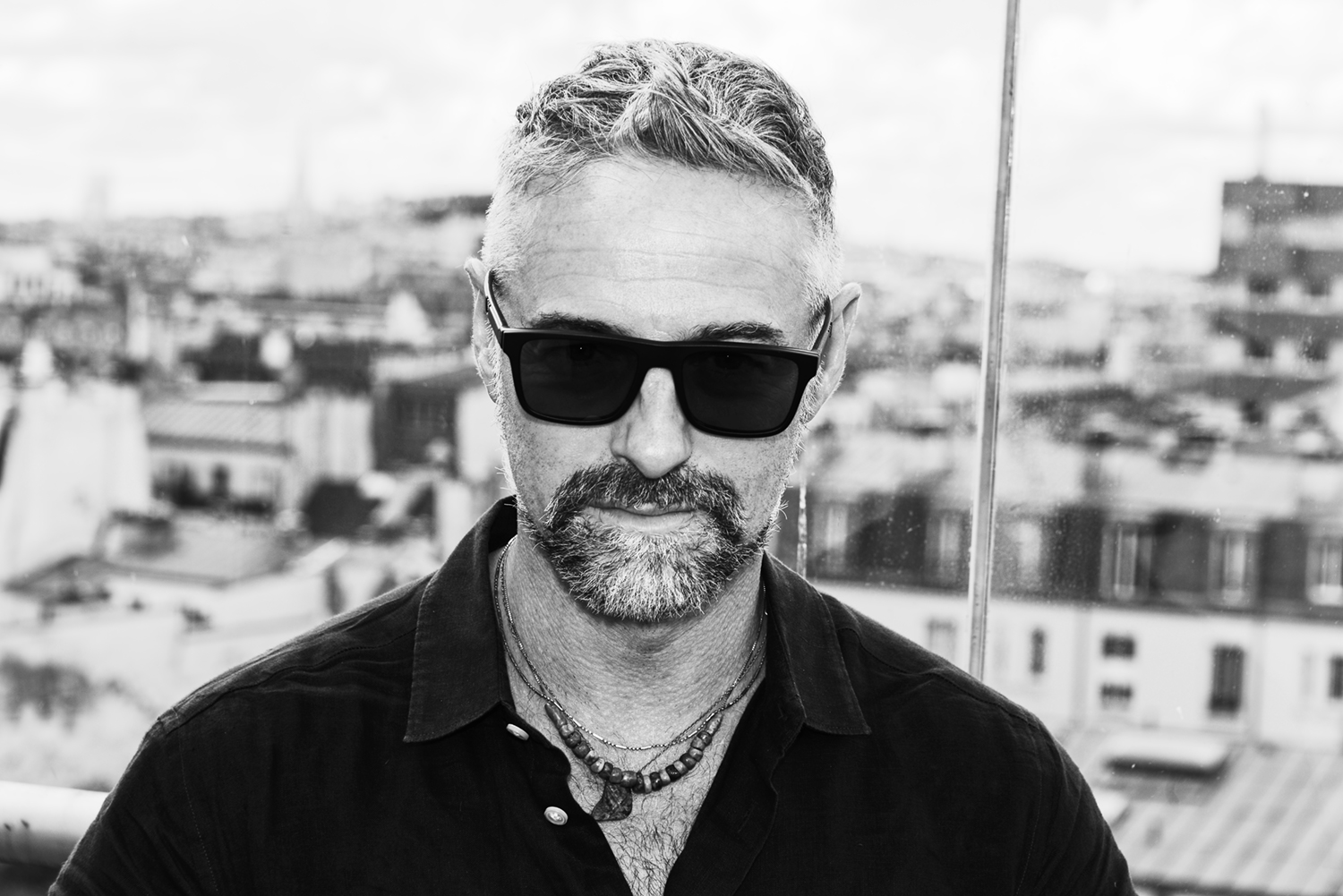 "Portrait marco antonio photographed by sara ghazi tabatabai Paris on rooftop"